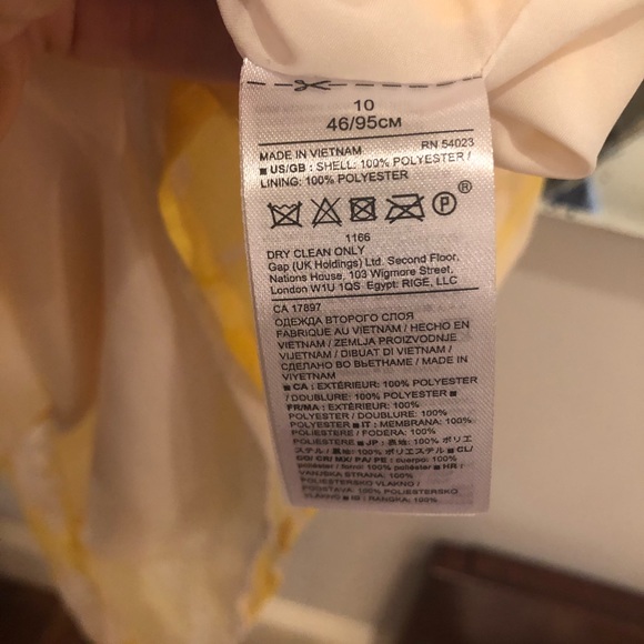 Banana Republic Yellow Floral Ruffle Dress - Picture 8 of 8